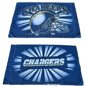 VTG NFL Chargers Double-Sided Standard Pillowcase San Diego Los Angeles Bolts